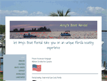 Tablet Screenshot of amy-boat-rental.com